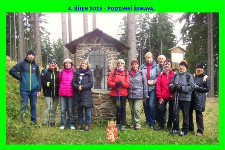 Společná fotografie u svatého Huberta.