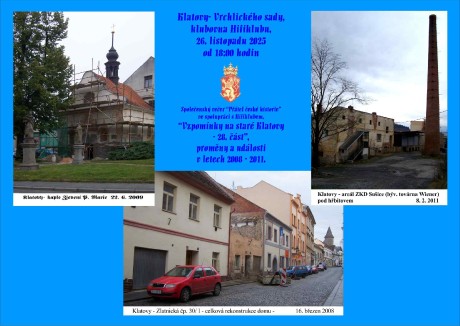 Promítání o nedávných klatovských proměnách.