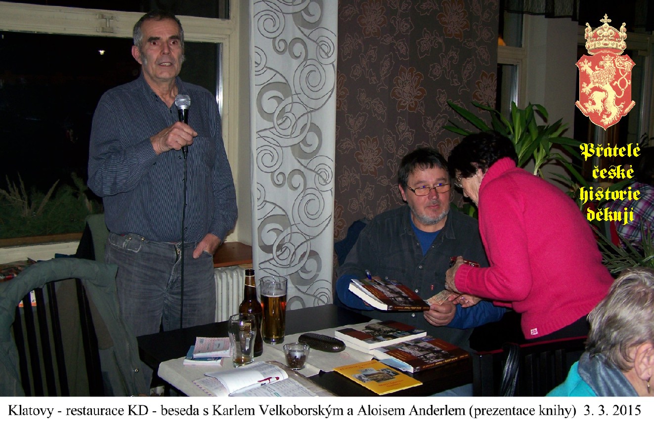 beseda s Karlem Velkoborským  prezentace knihy Aloise Andrle