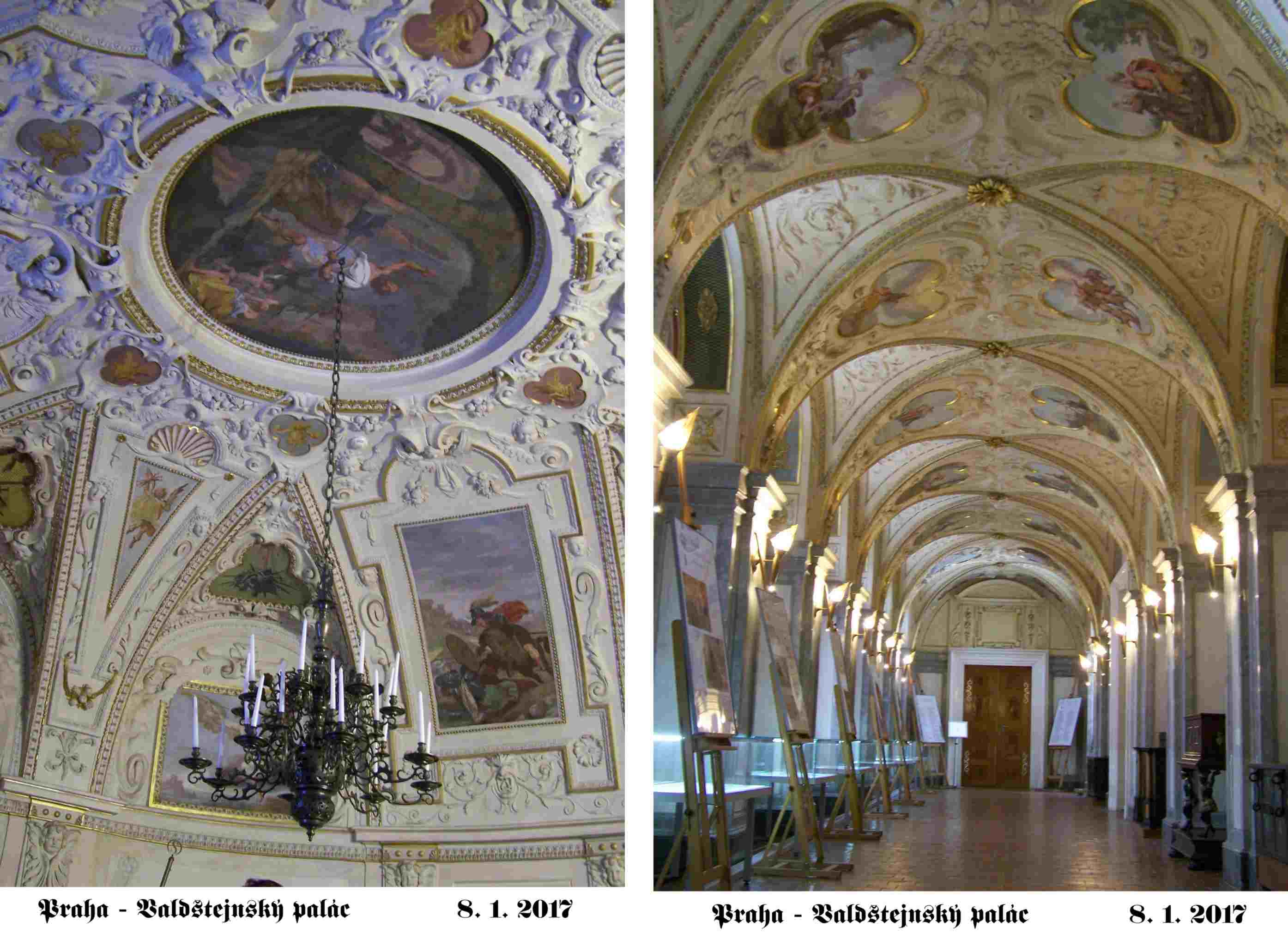 Interiéry Valdštejnského paláce