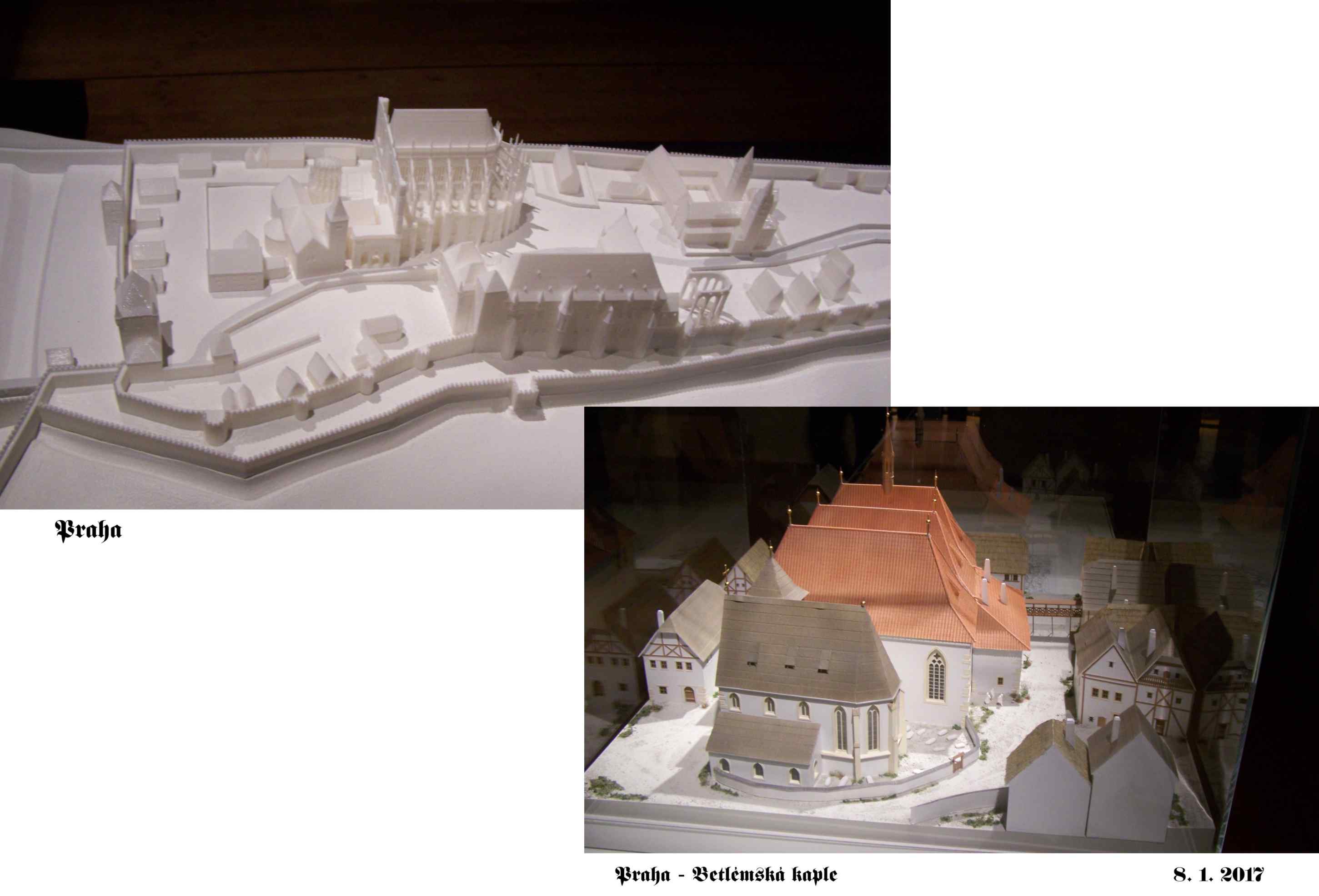 Modely Pražského hradu a Betlémské kaple na výstavě