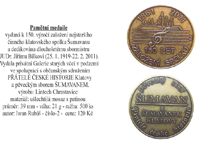 medaile Šumavan