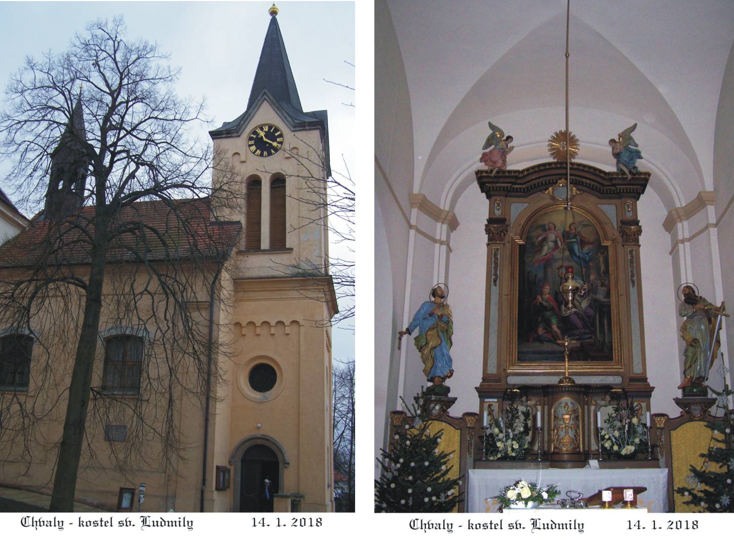 Kostel sv. Ludmily včetně oltáře