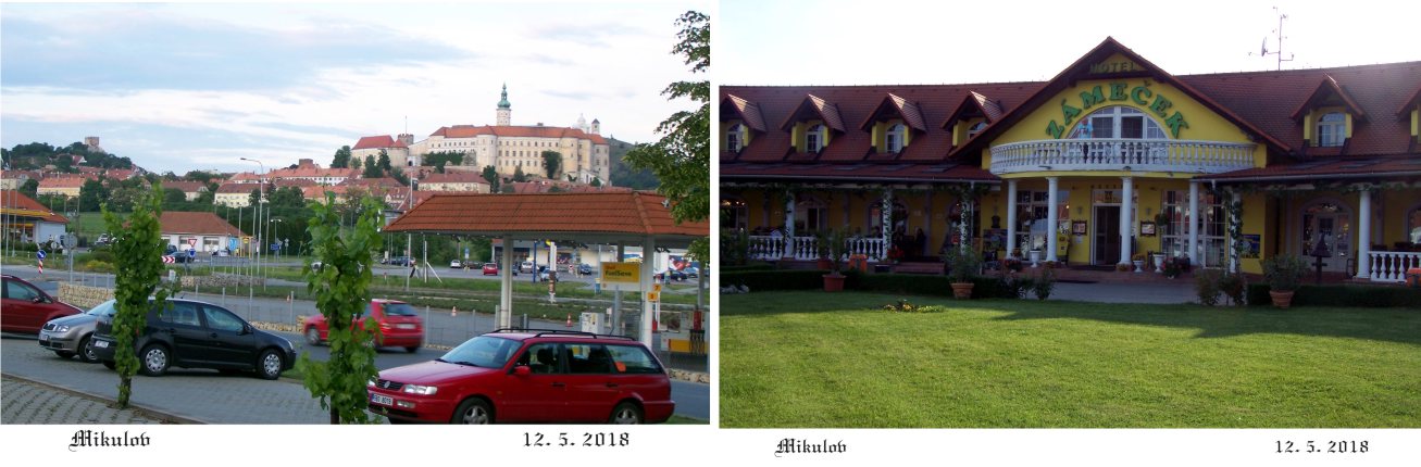 Mikulovský zámek a hotel Zámeček.