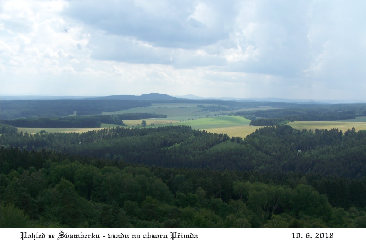 Úžasný výhled na Český les.