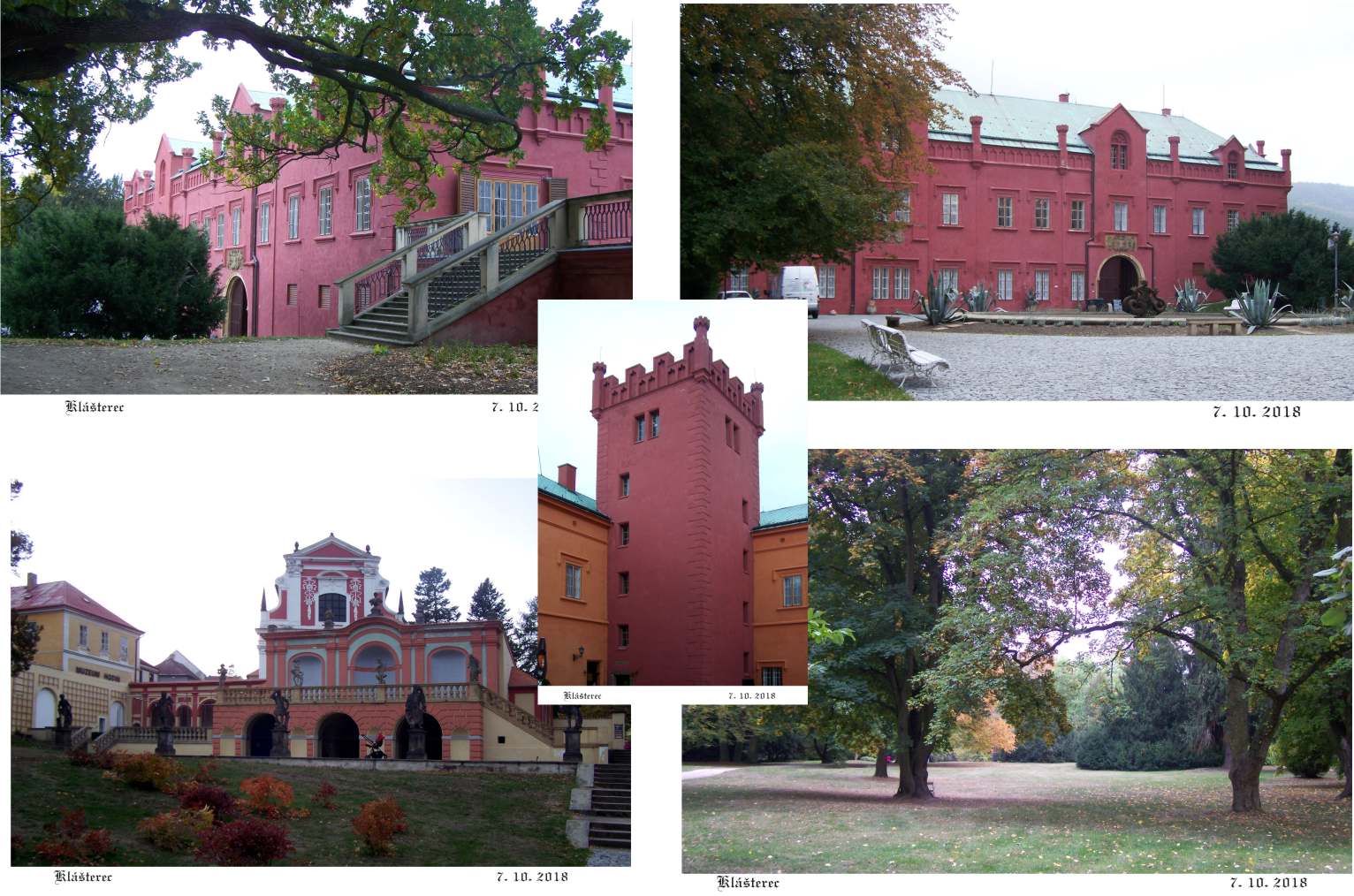 Novogotický zámek v Klášterci nad Ohří s parkem.