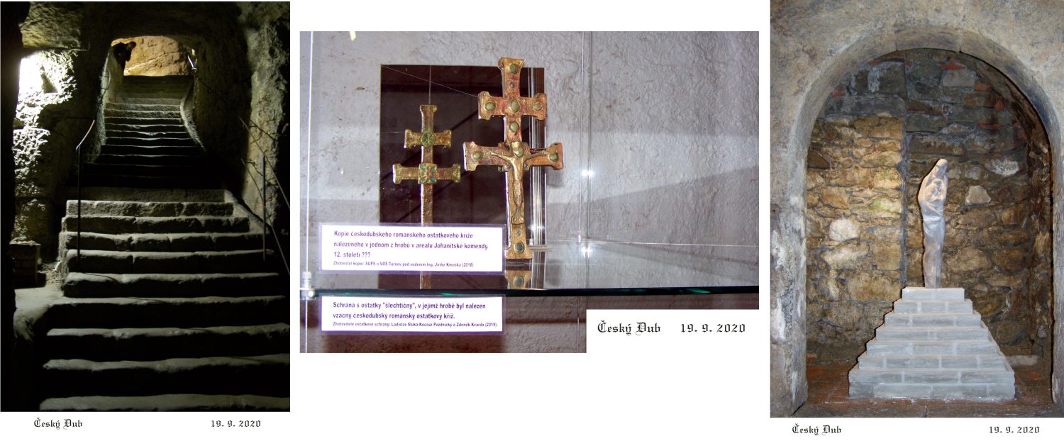 Replika unikátního románského kříže, dle zdejšího originálu.