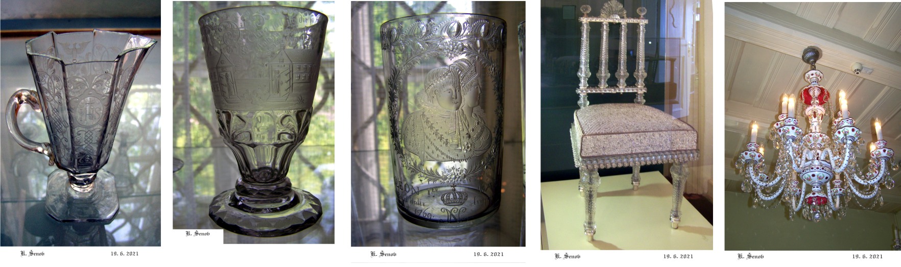 Kamenický Šenov - historické skvosty rytého skla, skleněného nábytku a skleněných emailových lustrů.