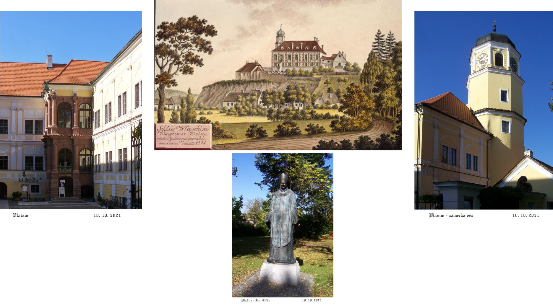 Vlašim - historický zámek využívaný k účelům muzejním, školským, společenským i gastronomickým.