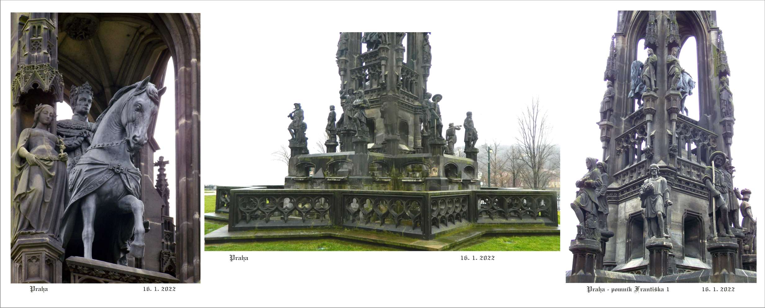 Pomník císaře Františka je úžasné sochařské dílo mistrů Kannera a Maxe.