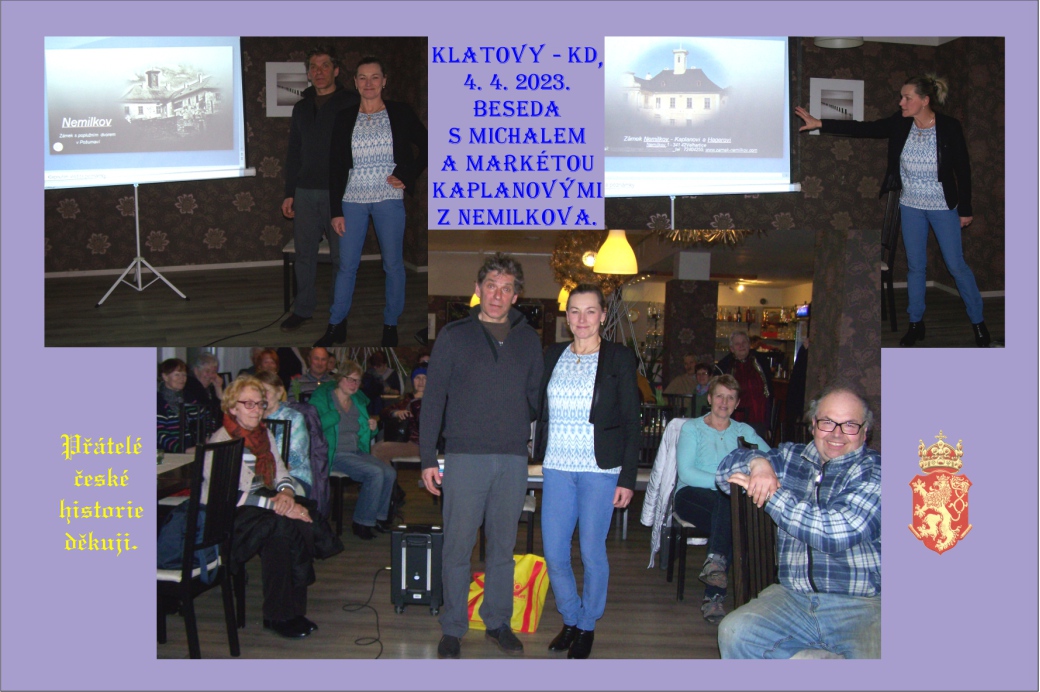 Beseda s Michalem a Markétou Kaplanovými, majiteli a zachránci zámečku v Nemilkově.