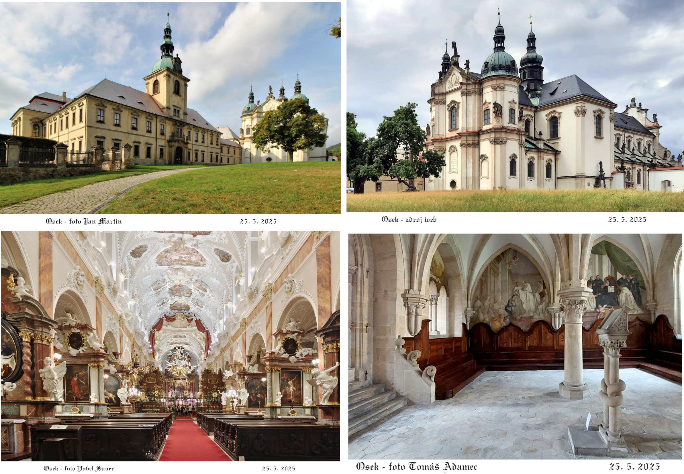 Klášter s basilikou v Oseku je nádherný areál s pozitivní energii vody.