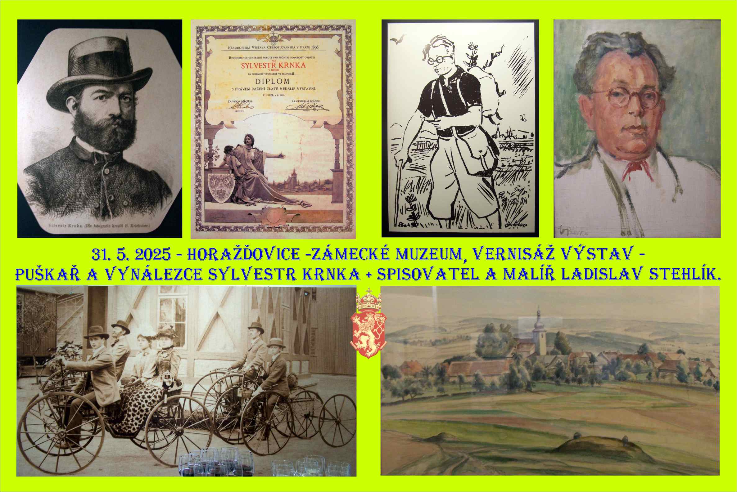 Účast na vernisáži výstav věnovaných Ladisalvu Stehlíkovi a Sylvestru Krnkovi a.
