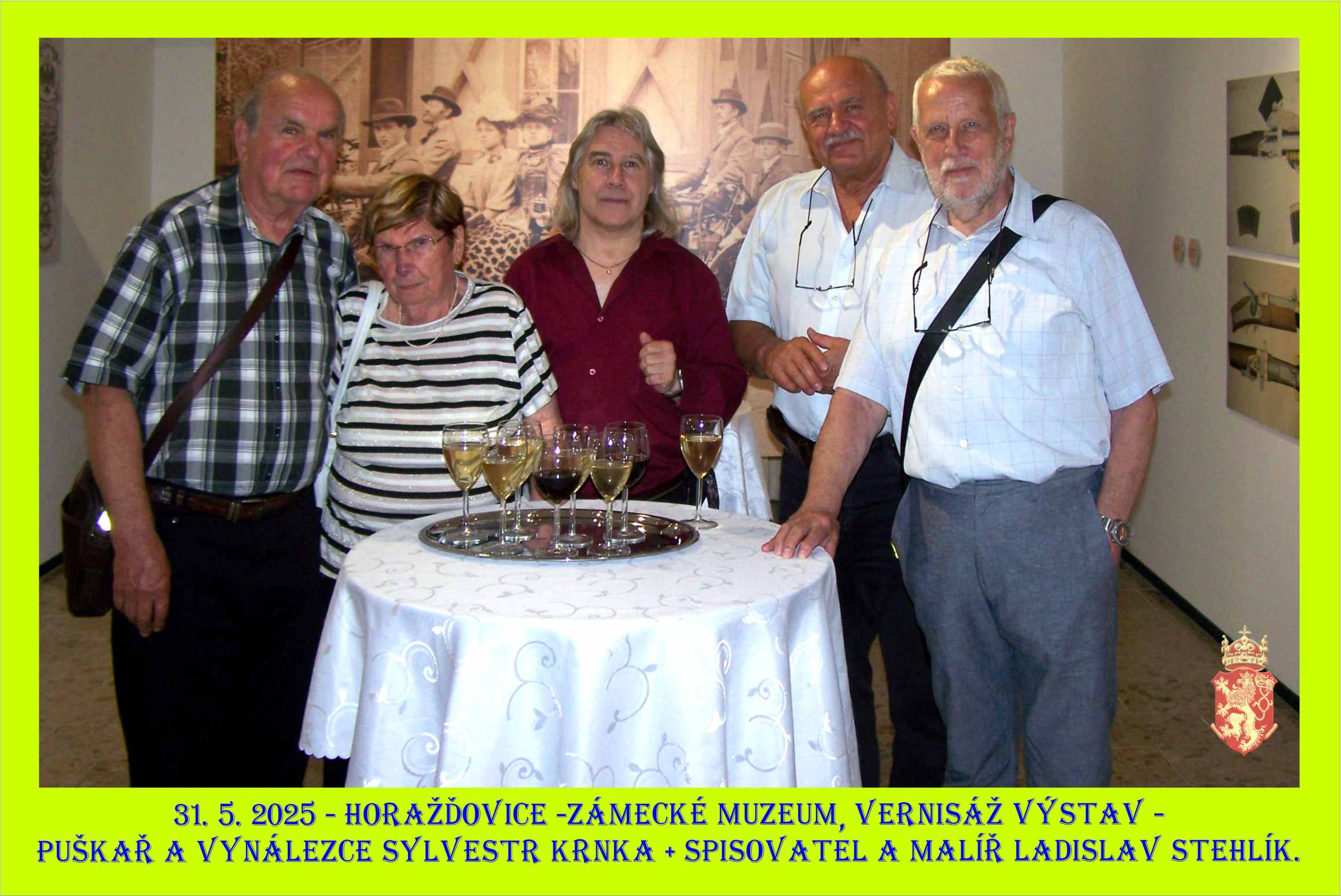 Účast na vernisáži výstav věnovaných Ladisalvu Stehlíkovi a Sylvestru Krnkovi aa.