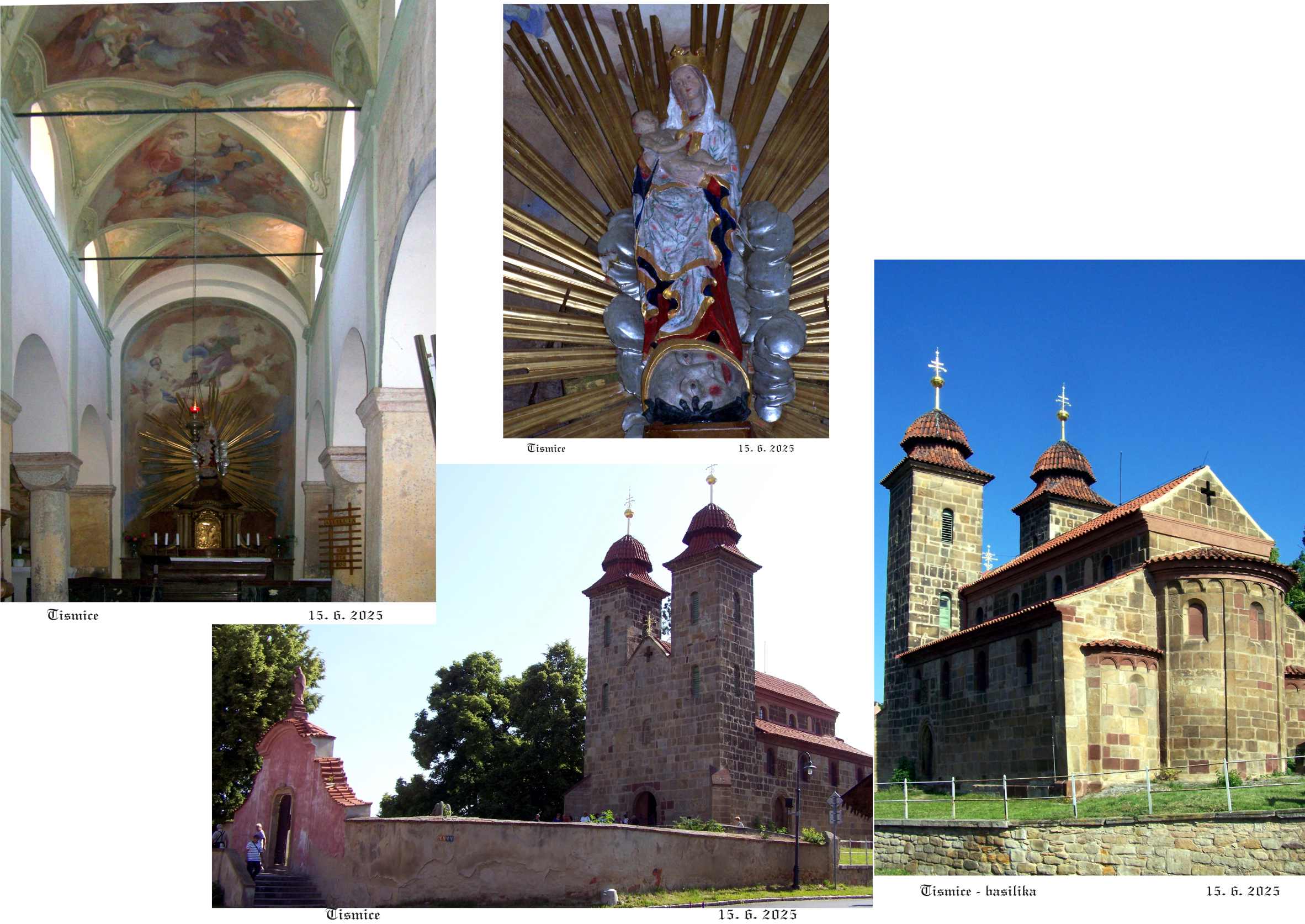 Tismická basilika je působivá a přívětivá.