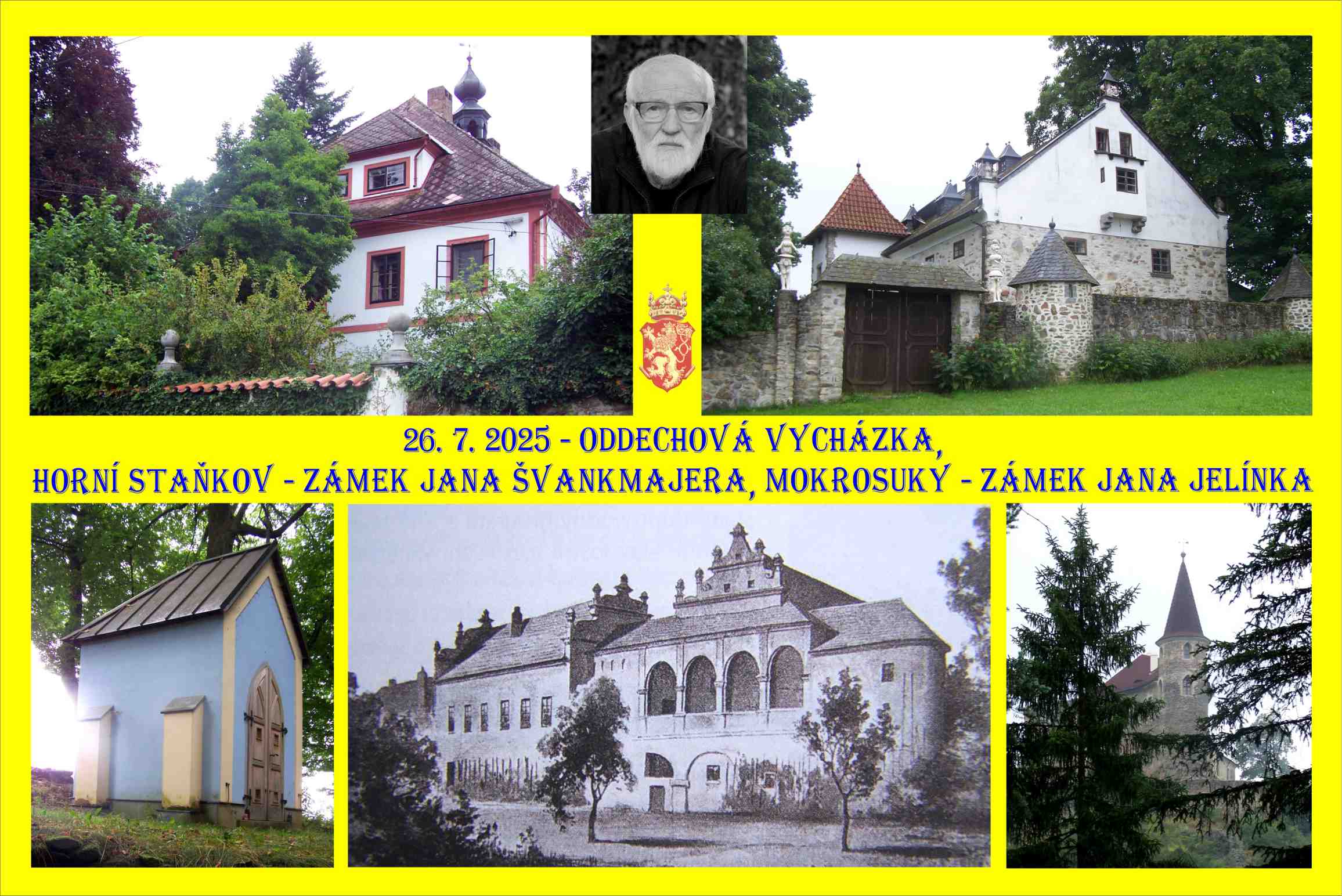 Červencová vycházka měla pěší část do málo známých míst okolo Horního Staňkova.