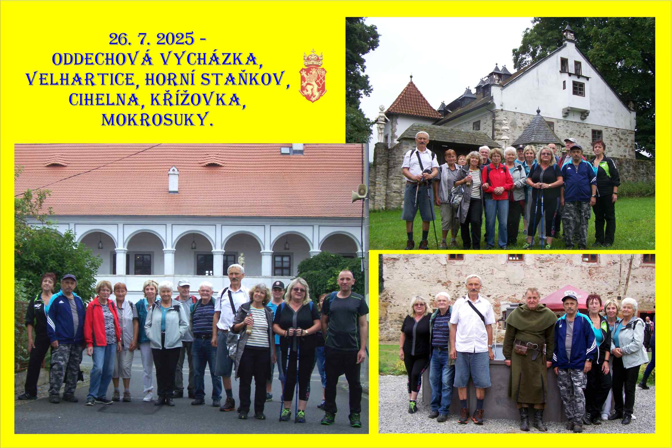 Cílem vycházky byla návštěva Mokrosuk a milé setkání s Janem Jelínkem.
