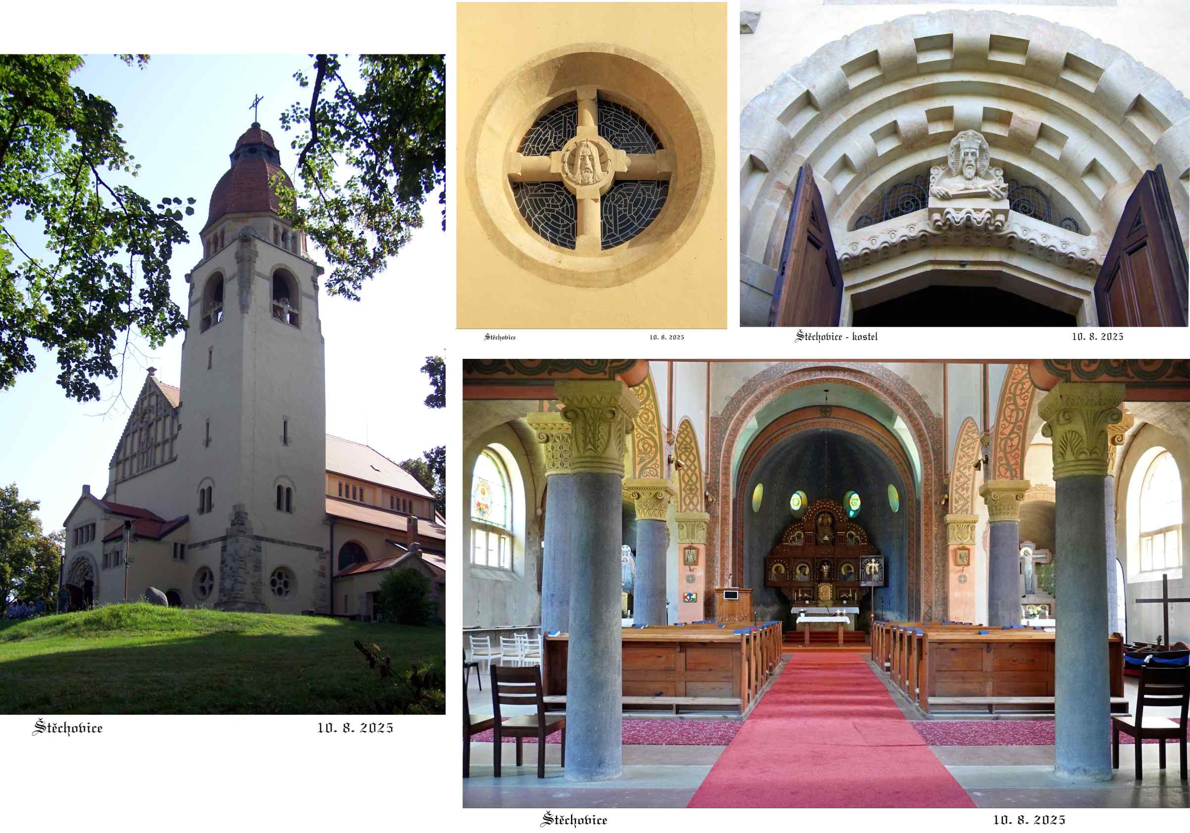 Štěchovický kostel svým vzhledem je velmi zajímavý, velmi šik.