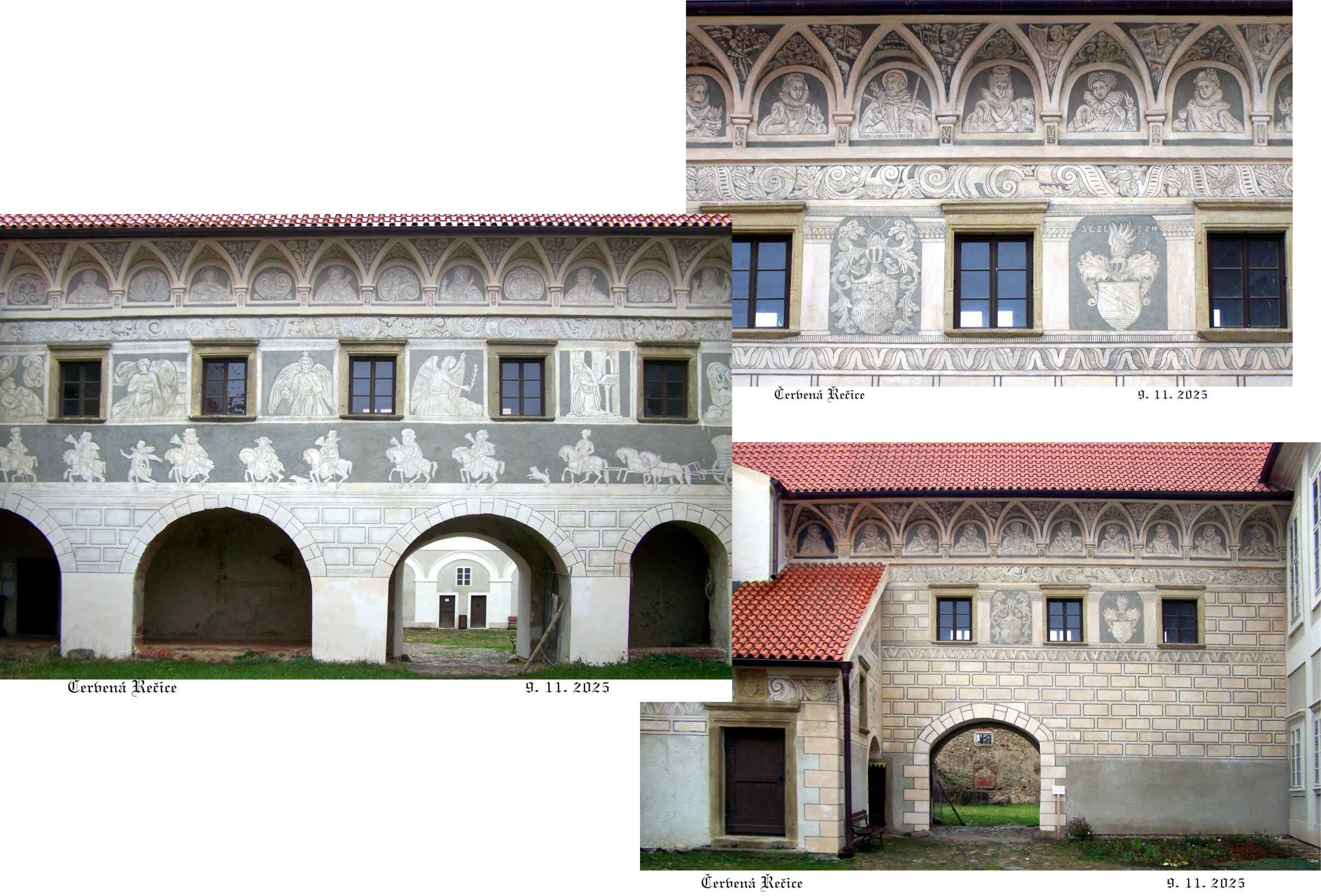 Cenná figurální sgrafita, originál italská.