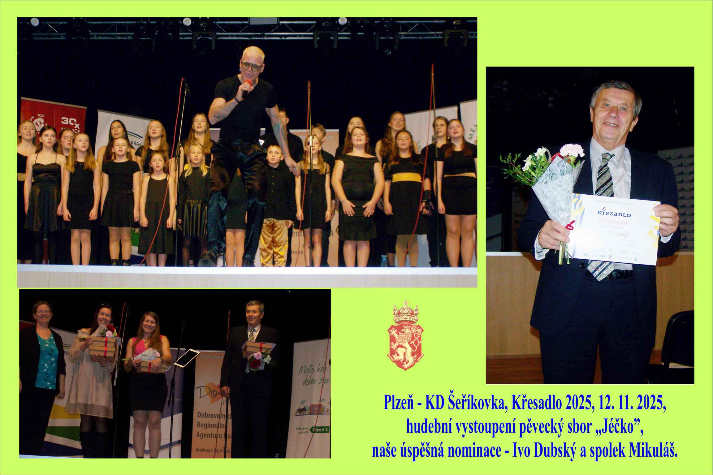 Opět naše dobrá nominace na Křesadlo Plzeňského kraje.