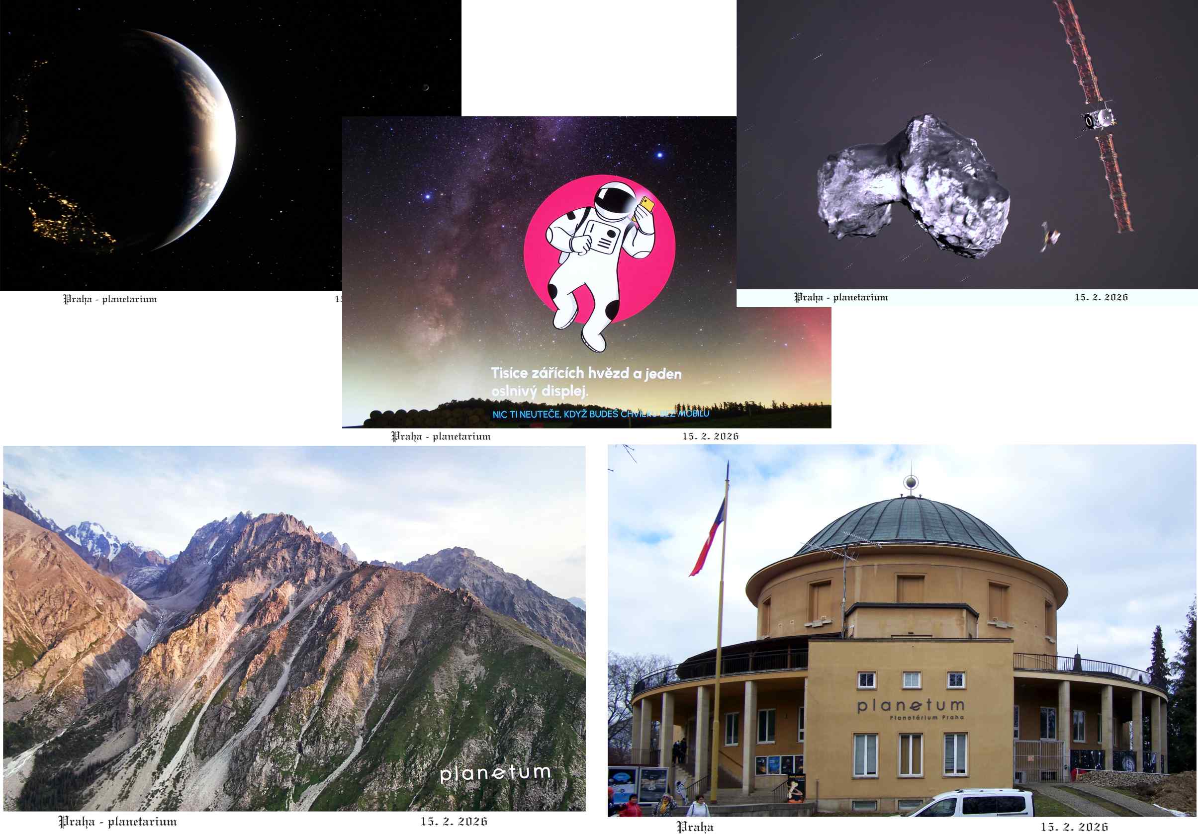 Planetárium a úžasná projekce.