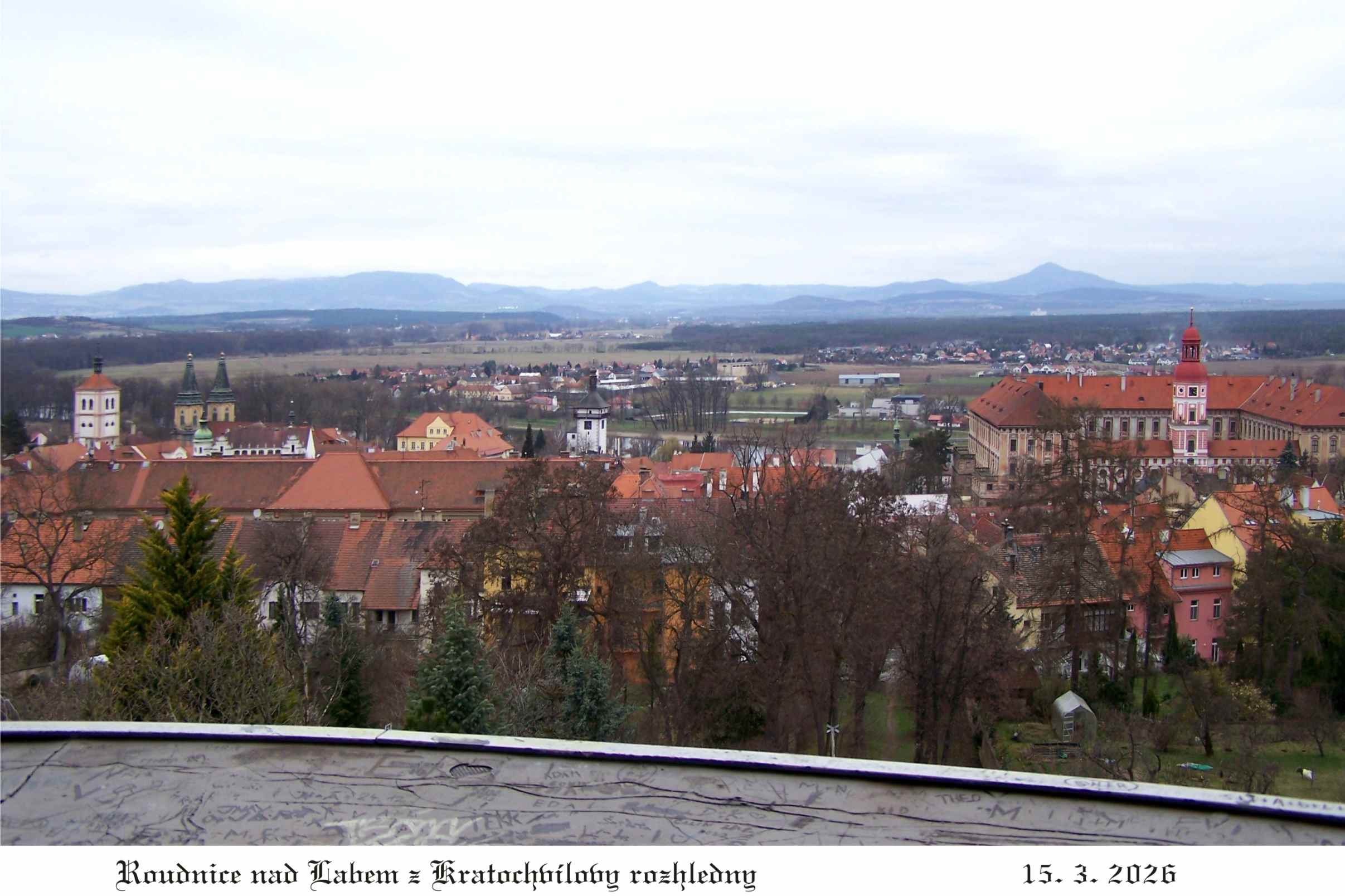 Ještě jeden výhled na Roudnici.