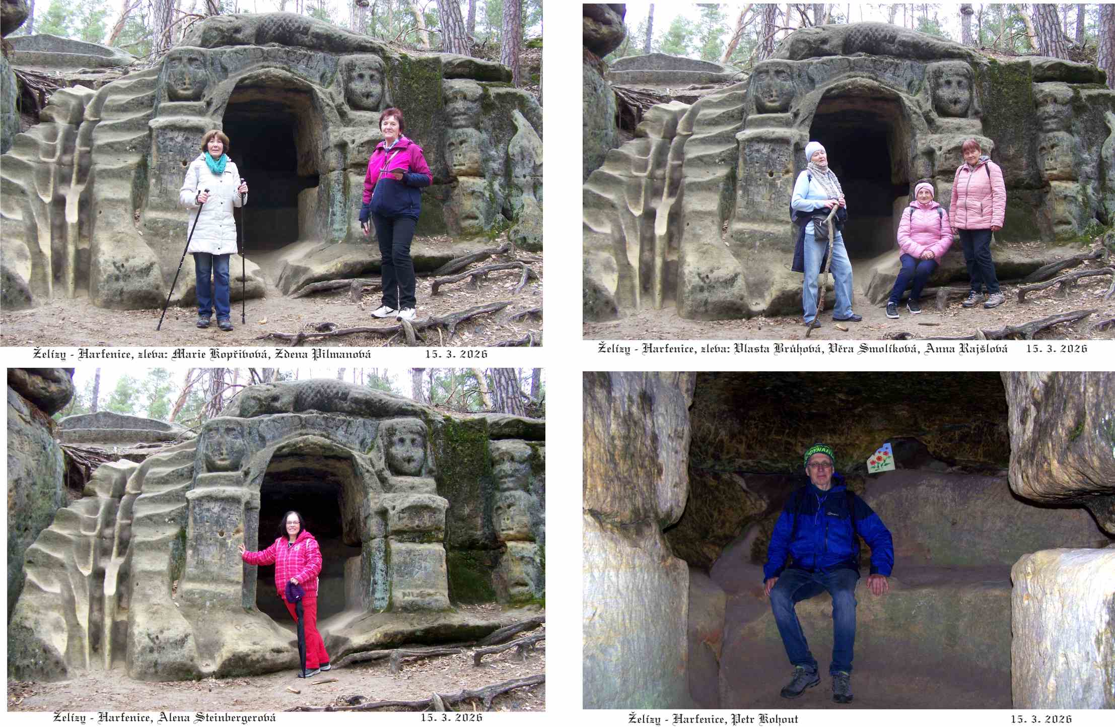 Útulná jeskyňka s ložem.